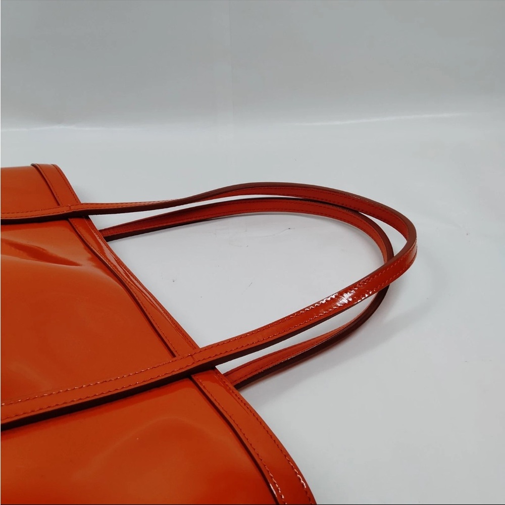 Dolce & Gabbana Orange Patent Leather Tote - Picture 4 of 9